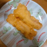 冷凍イカでカレー風味の天ぷら